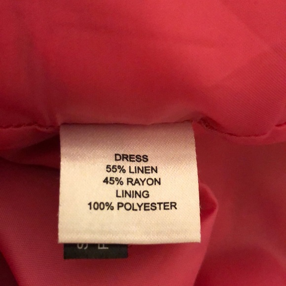 New Direction Elegant Linen and Rayon Floral Dress - Picture 7 of 7